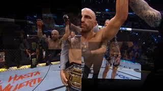 AlexanderVolkanovski beats Max Holloway by unanimous decision to retain featherweight title at UFC27