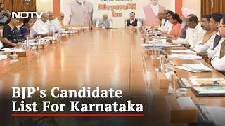 52 New Candidates Among 189 Names In BJP's First List For Karnataka