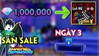 ANIME DEFENDERS - HÀNH TRÌNH SĂN SALE TỪ 1 TRIỆU GEM LÊN SJW SHINY TOÀN NĂNG - NGÀY 3