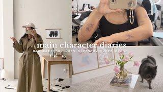 main character diaries | new tattoos, turning twenty nine, new loft decor & spring wardrobe swap 