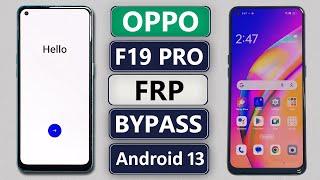 OPPO F19 PRO (CPH2285) FRP BYPASS ANDROID 13 WITHOUT PC  OPPO F19 PRO GMAIL/GOOGLE ACCOUNT UNLOCK 