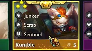 3 Star Rumble 1v9! ⭐⭐⭐ Junkyard Titan! | TFT Arcane Set 13