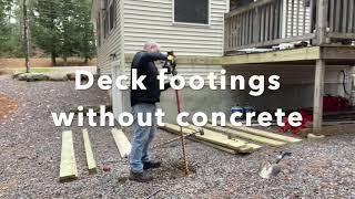 Deck Footing Installation Simplified with PE46-Hex Penetrator Anchors