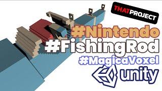 Unity | Make Own Fishing Rod For Game Asset (ft. MagicaVoxel) #Nintendo #FishingRod