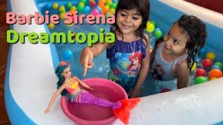 BARBIE SIRENA DREAMTOPIA ‍️ PISCINA CON PELOTAS DE COLORES | KIDS MARIE SHOW