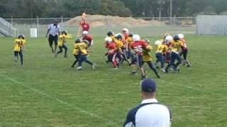 #38 T. Barnes Big Block for #10 D. Morris Sc Mitey Mites