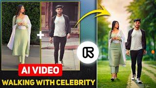 Trending Walking With Celebrity Video Editing | Runway Ai Walking Video Editing | Walking Video Ai