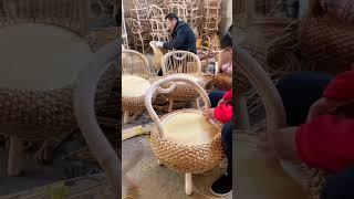 How to Make Rattan Chair - Rattan Furniture, Handmade Rattan Chair Rattan Crafts #furniture #craft