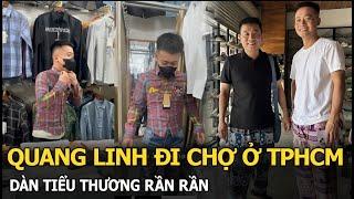 Quang Linh đi chợ ở TPHCM, dàn tiểu thương rần rần