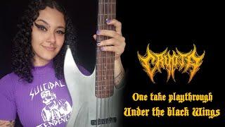 CRYPTA - One Take Bass Playthrough 'Under The Black Wings' - By Fernanda Lira