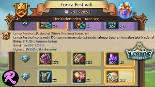 Lords Mobile Dünya Birincisi Loncada Festival Ödülleri?? Şampiyon Sandığı?? #LordsMobile