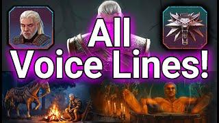 Geralt Of Rivia All Upcoming Voice Lines!