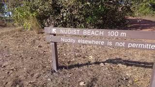 Travelling Panda Visits Casuarina nude beach in Darwin Australia