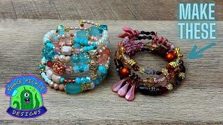 BEAD WITH ME! Memory Wire Bracelets featuring @SoftFlexCompany and @MistyMoonDesigns