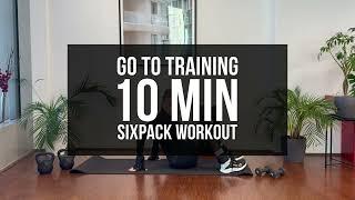 10 MIN BEGINNER SIXPACK WORKOUT // No Equipment | Sandra FIT