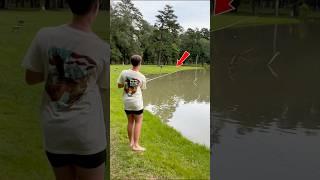 HAPPENED SO FAST!  He Jumped On His Back!