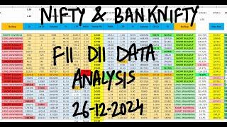 FII DII Data Analysis For 26 Dec | Bank Nifty & Nifty Expiry Prediction | Thursday Market Prediction