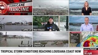 Conditions Begin to Deteriorate Across Louisiana Ahead of Hurricane Landfall