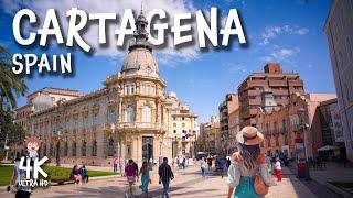 Historic CARTAGENA, Spain 4K travel walk