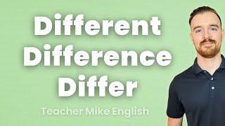 Must-know English Phrases with DIFFER, DIFFERENT, and DIFFERENCE