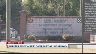 Hunter Army Airfield, elementary school on lock down