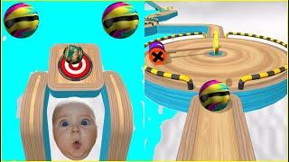 Going Balls‏ - SpeedRun Gameplay Level 62 very steep turns