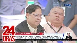 Lantaran ang banta ni FPRRD matapos siyang isama sa narco-list nang walang basehan,... | 24 Oras