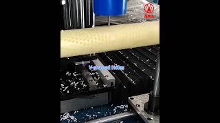 Drilling V-shaped Holes On A Roller Brush, Roller Brush Making Machine