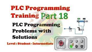 PLC Programming Training  Part 18 (Student-Intermediate)-3 cylinder sequence