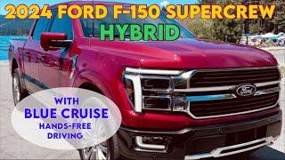 Experience the tremendous technology of the 2024 Ford F-150 Supercrew hybrid pickup truck
