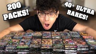 I OPENED 200 POKEMON CARD BOOSTER PACKS.. AND PULLED OVER 40 ULTRA RARES!