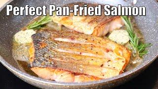 The Most impressing Salmon That Tops All CHRISTMAS Dinner In Dec | Perfectly One Pan-Fried Fish