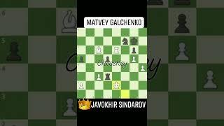 Javokhir Sindarov beats Matvey Galchenko #chesskey