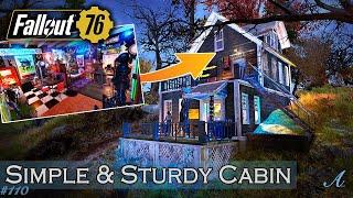 Perfect Cozy House Camp in Fallout 76! Simple and Sturdy Cabin! w/ tutorial