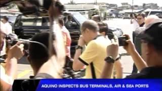 PNoy inspects ports, terminals