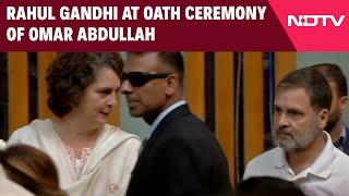 Rahul Gandhi In Srinagar | Rahul Gandhi, Priyanka Gandhi Attend Oath Ceremony Of Omar Abdullah