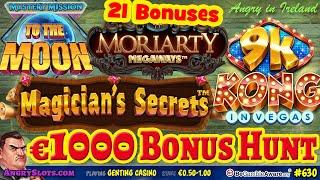 €1000 SLOTS BONUS HUNT - 21 bonuses - Retro Tapes, Sugar Rush, Saint Nicked & more.