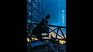 Bale Batman kill count vs DCEU Batman