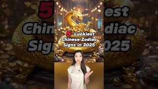 5 Luckiest Chinese Zodiac Signs in 2025  #chineseculture #newyear2025 #china #happynewyear