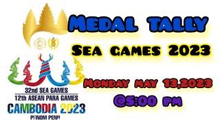 Medal Tally Sea Games 2023 (Monday May 15, 2023 @5:00pm)