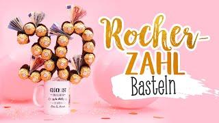 Süßes Geburtstagsgeschenk basteln -  Geldgeschenk zum Geburtstag selber machen -  Rocher Baum 30