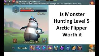 Lords Mobile: Monster Hunting Arctic Flipper Level 5  - Is it worth it ?