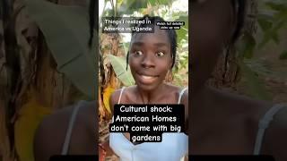 Cultural shock America Homes don’t have Full gardens!#fyp #america #ytshorts #culture #native #trend