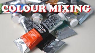 colour mixing - tutorial of how to adjust mixing of the colour to match any colour you need.