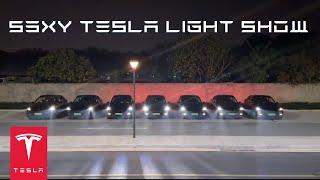 Awesome Synced Tesla Light Show