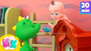 Hickory Dickory Dock and more!  30mn Compilation | HeyKids Nursery Rhymes | Animaj Kids