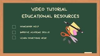 Educational Resources Tutorial