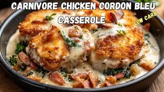 Super Quick Carnivore Dinner Recipe | Chicken Cordon Bleu Casserole (Low Carb)