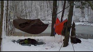 Testing insulation for winter hammocking