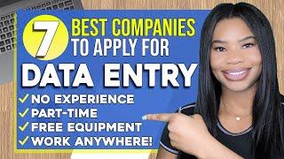 7 BEST Data Entry Work From Home Jobs! Up To $21 Per Hour! No Phone Required! (2022)